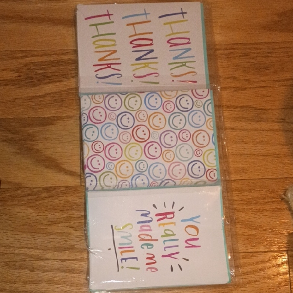 Carlton Cards Teal Note Card Set